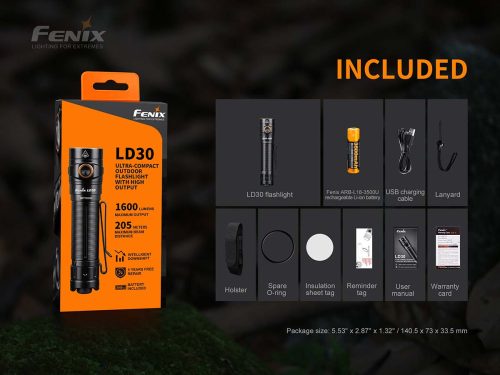 Fenix LD30 inlcuded wBattery