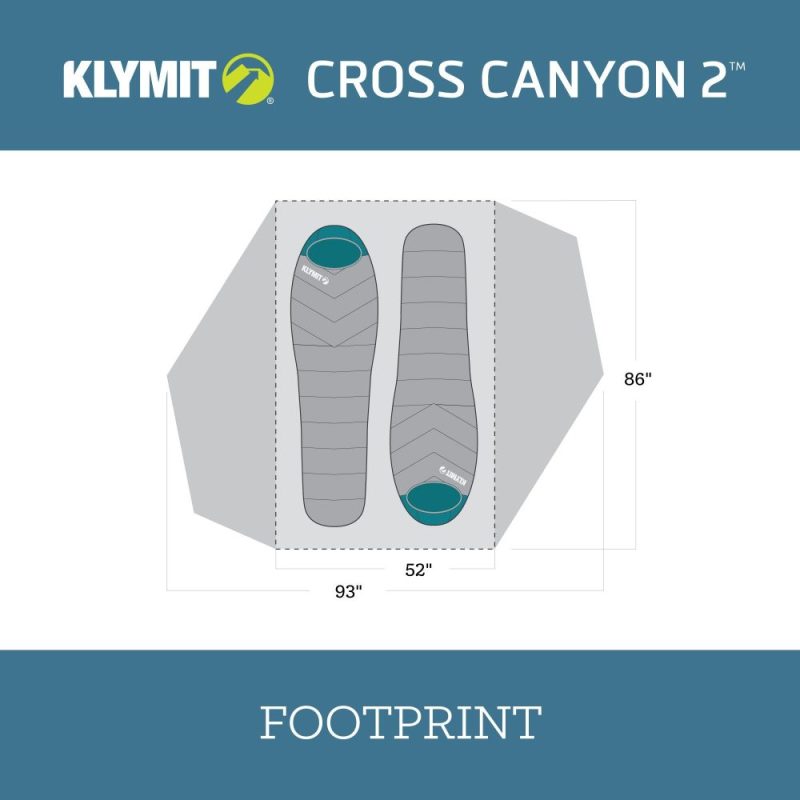 Klymit CrossCanyon2 09C2RD01B Footprint 2000x2000 a98732c4 4351 4bf2 8064 f4bf54929b25