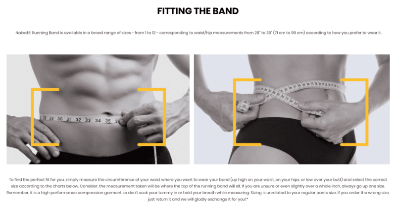 NakedBandMeasuring