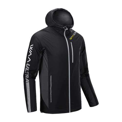 rain jacket black front